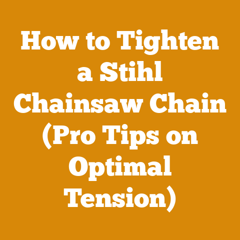 How to Tighten a Stihl Chainsaw Chain (Pro Tips on Optimal Tension)