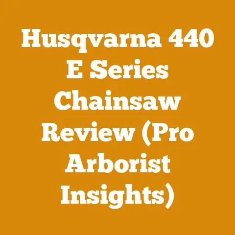 Husqvarna 440 E Series Chainsaw Review (Pro Arborist Insights)