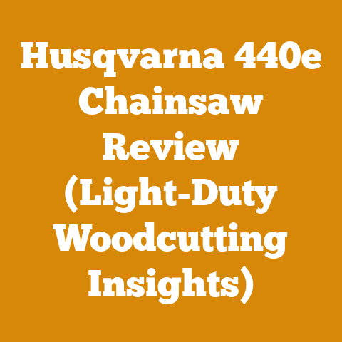 Husqvarna 440e Chainsaw Review (Light-Duty Woodcutting Insights)