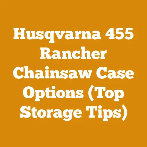 Husqvarna 455 Rancher Chainsaw Case Options (Top Storage Tips)