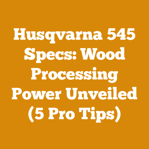 Husqvarna 545 Specs: Wood Processing Power Unveiled (5 Pro Tips)