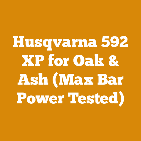 Husqvarna 592 XP for Oak & Ash (Max Bar Power Tested)