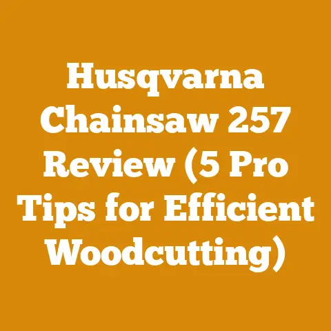 Husqvarna Chainsaw 257 Review (5 Pro Tips for Efficient Woodcutting)