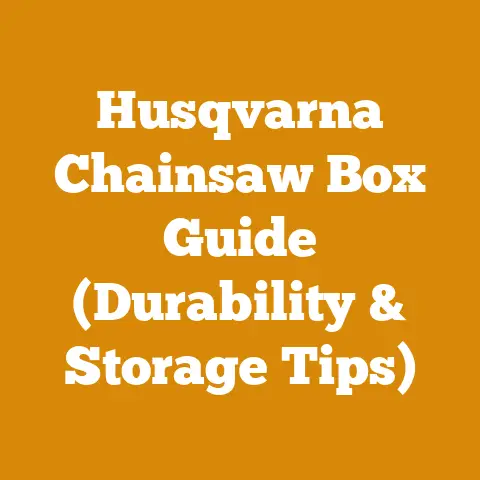 Husqvarna Chainsaw Box Guide (Durability & Storage Tips)