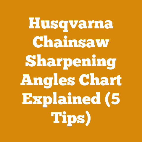Husqvarna Chainsaw Sharpening Angles Chart Explained (5 Tips)