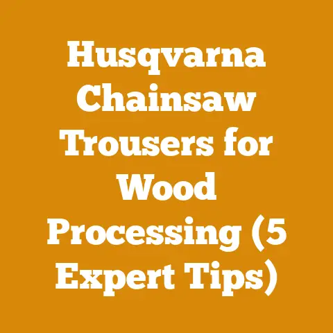 Husqvarna Chainsaw Trousers for Wood Processing (5 Expert Tips)
