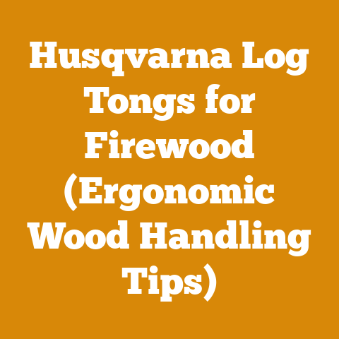 Husqvarna Log Tongs for Firewood (Ergonomic Wood Handling Tips)