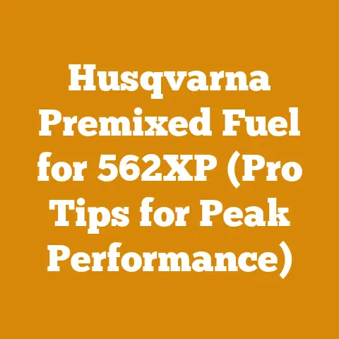 Husqvarna Premixed Fuel for 562XP (Pro Tips for Peak Performance)