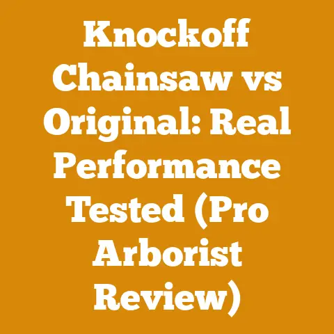 Knockoff Chainsaw vs Original: Real Performance Tested (Pro Arborist Review)