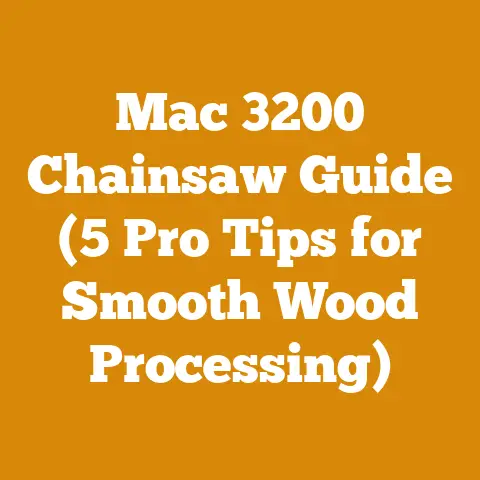 Mac 3200 Chainsaw Guide (5 Pro Tips for Smooth Wood Processing)
