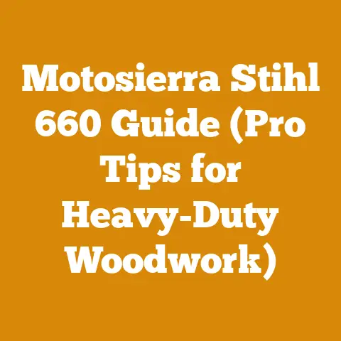 Motosierra Stihl 660 Guide (Pro Tips for Heavy-Duty Woodwork)