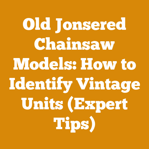 Old Jonsered Chainsaw Models: How to Identify Vintage Units (Expert Tips)