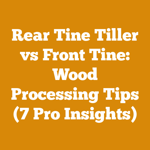 Rear Tine Tiller vs Front Tine: Wood Processing Tips (7 Pro Insights)