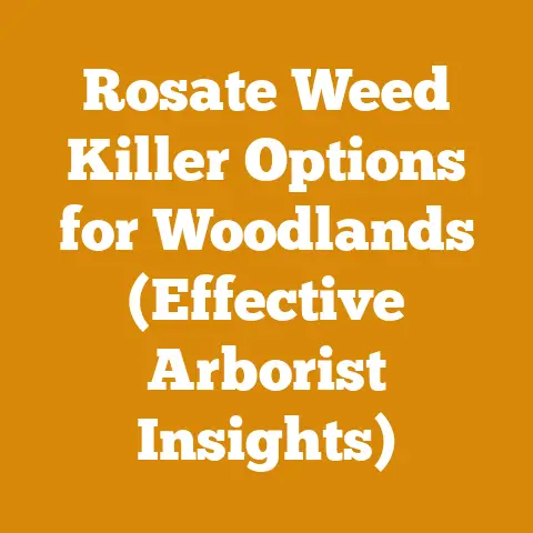 Rosate Weed Killer Options for Woodlands (Effective Arborist Insights)