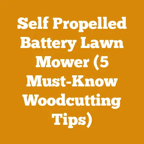 Self Propelled Battery Lawn Mower (5 Must-Know Woodcutting Tips)