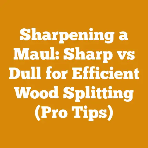 Sharpening a Maul: Sharp vs Dull for Efficient Wood Splitting (Pro Tips)