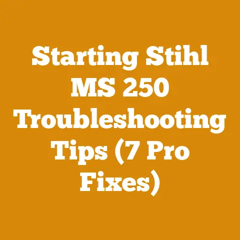 Starting Stihl MS 250 Troubleshooting Tips (7 Pro Fixes)