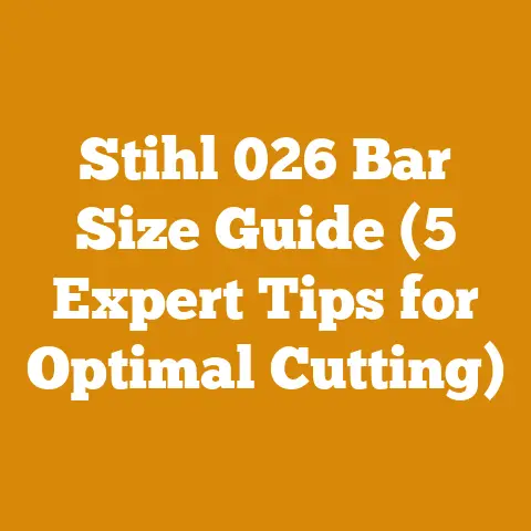 Stihl 026 Bar Size Guide (5 Expert Tips for Optimal Cutting)