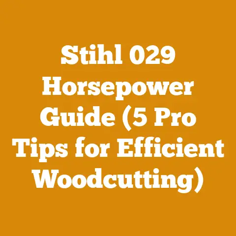 Stihl 029 Horsepower Guide (5 Pro Tips for Efficient Woodcutting)