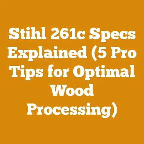 Stihl 261c Specs Explained (5 Pro Tips for Optimal Wood Processing)