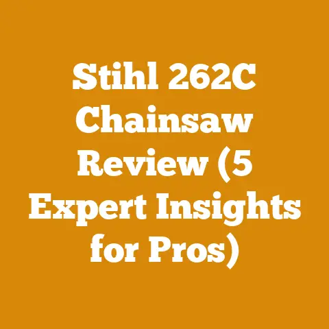 Stihl 262C Chainsaw Review (5 Expert Insights for Pros)