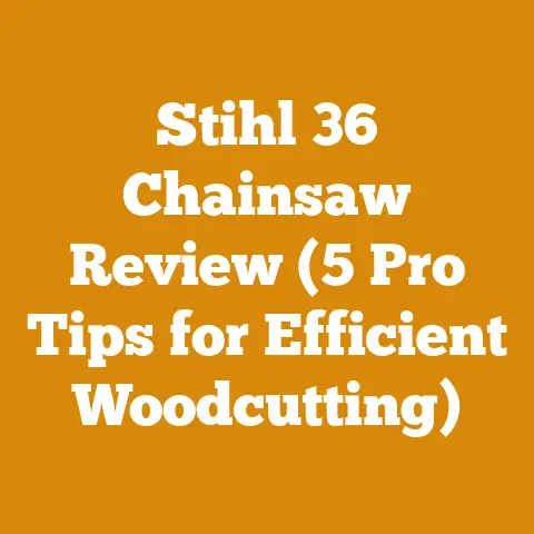 Stihl 36 Chainsaw Review (5 Pro Tips for Efficient Woodcutting)
