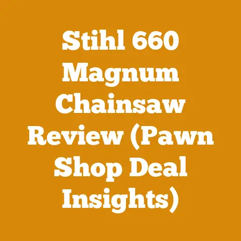 Stihl 660 Magnum Chainsaw Review (Pawn Shop Deal Insights)