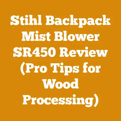Stihl Backpack Mist Blower SR450 Review (Pro Tips for Wood Processing)