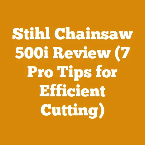 Stihl Chainsaw 500i Review (7 Pro Tips for Efficient Cutting)