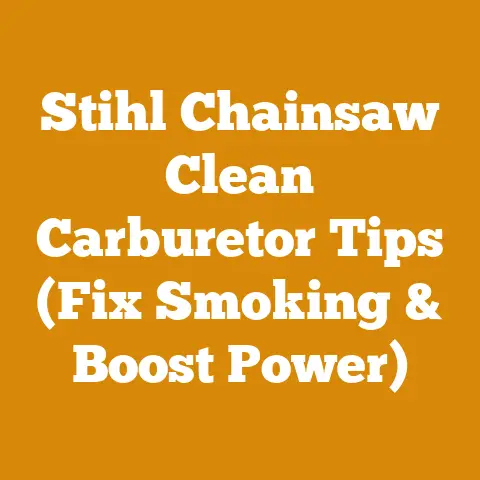 Stihl Chainsaw Clean Carburetor Tips (Fix Smoking & Boost Power)