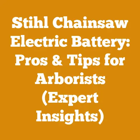 Stihl Chainsaw Electric Battery: Pros & Tips for Arborists (Expert Insights)