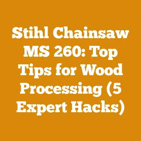 Stihl Chainsaw MS 260: Top Tips for Wood Processing (5 Expert Hacks)