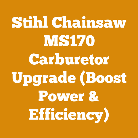 Stihl Chainsaw MS170 Carburetor Upgrade (Boost Power & Efficiency)