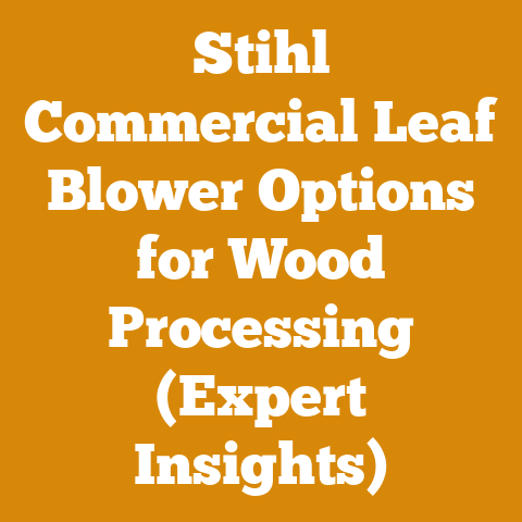 Stihl Commercial Leaf Blower Options for Wood Processing (Expert Insights)