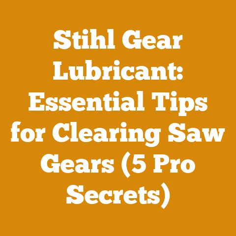 Stihl Gear Lubricant: Essential Tips for Clearing Saw Gears (5 Pro Secrets)