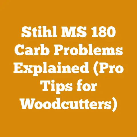 Stihl MS 180 Carb Problems Explained (Pro Tips for Woodcutters)