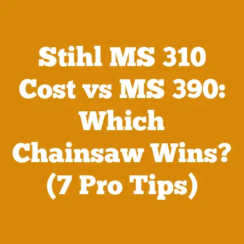 Stihl MS 310 Cost vs MS 390: Which Chainsaw Wins? (7 Pro Tips)