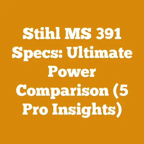 Stihl MS 391 Specs: Ultimate Power Comparison (5 Pro Insights)