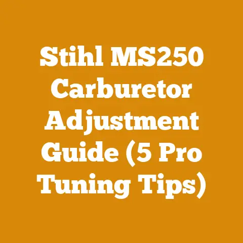 Stihl MS250 Carburetor Adjustment Guide (5 Pro Tuning Tips)