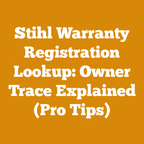 Stihl Warranty Registration Lookup: Owner Trace Explained (Pro Tips)