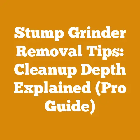 Stump Grinder Removal Tips: Cleanup Depth Explained (Pro Guide)