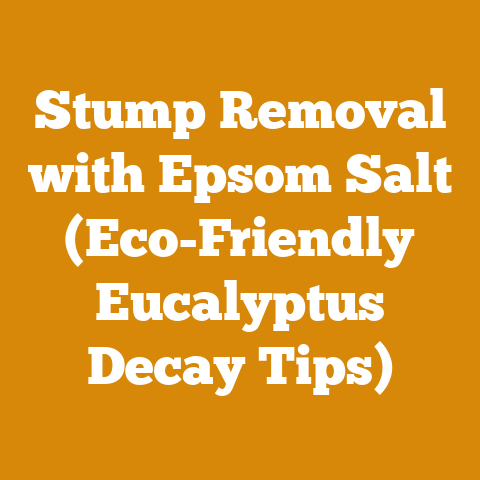 Stump Removal with Epsom Salt (Eco-Friendly Eucalyptus Decay Tips)