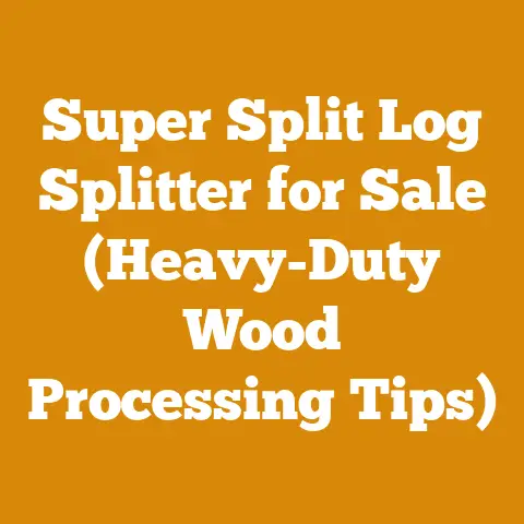 Super Split Log Splitter for Sale (Heavy-Duty Wood Processing Tips)
