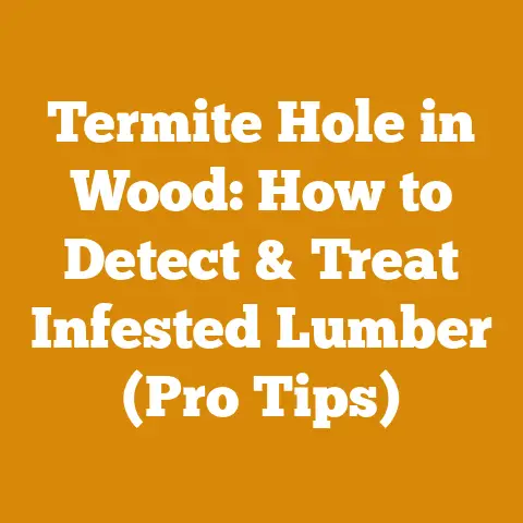 Termite Hole in Wood: How to Detect & Treat Infested Lumber (Pro Tips)