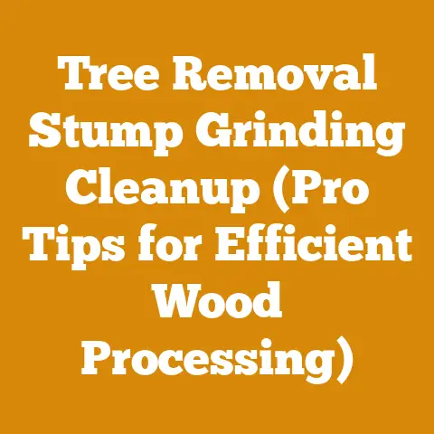Tree Removal Stump Grinding Cleanup (Pro Tips for Efficient Wood Processing)