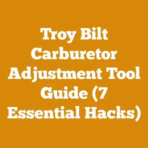 Troy Bilt Carburetor Adjustment Tool Guide (7 Essential Hacks)