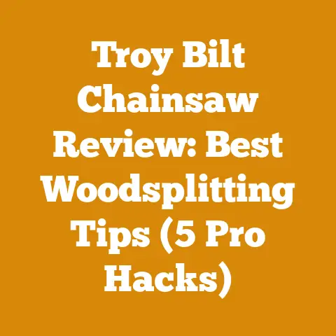 Troy Bilt Chainsaw Review: Best Woodsplitting Tips (5 Pro Hacks)