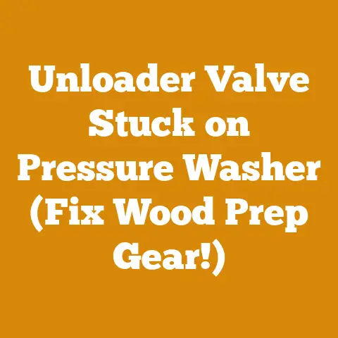Unloader Valve Stuck on Pressure Washer (Fix Wood Prep Gear!)