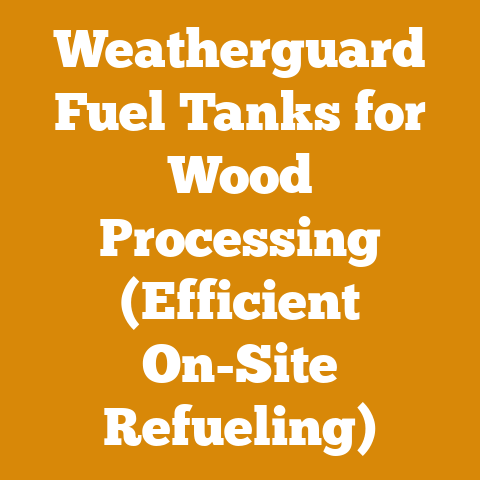 Weatherguard Fuel Tanks for Wood Processing (Efficient On-Site Refueling)