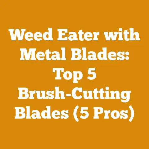 Weed Eater with Metal Blades: Top 5 Brush-Cutting Blades (5 Pros)